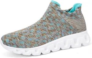 Unisex Lightweight Silp On Soft Mesh Sock Sneakers Breathable Fitness Gym Walking Shoes