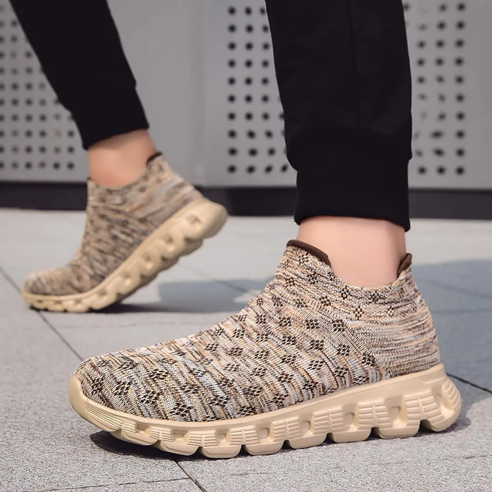 Unisex Lightweight Silp On Soft Mesh Sock Sneakers Breathable Fitness Gym Walking Shoes