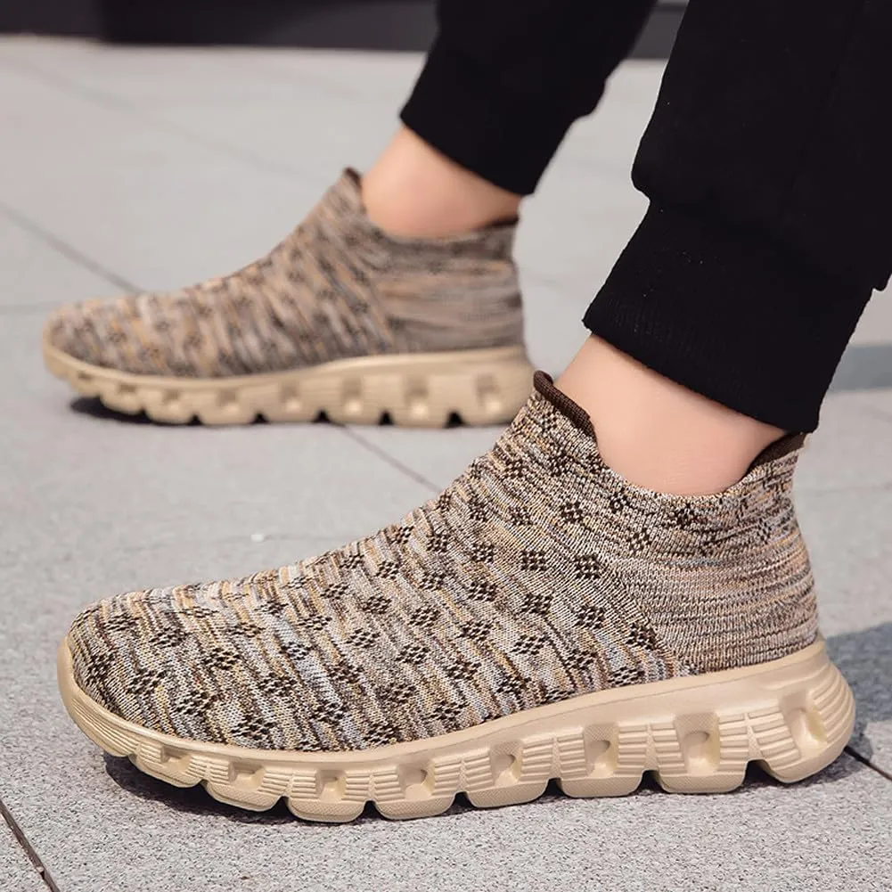 Unisex Lightweight Silp On Soft Mesh Sock Sneakers Breathable Fitness Gym Walking Shoes