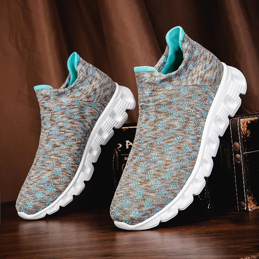 Unisex Lightweight Silp On Soft Mesh Sock Sneakers Breathable Fitness Gym Walking Shoes