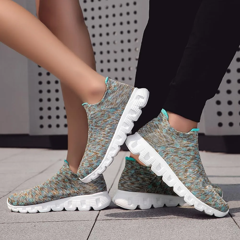 Unisex Lightweight Silp On Soft Mesh Sock Sneakers Breathable Fitness Gym Walking Shoes