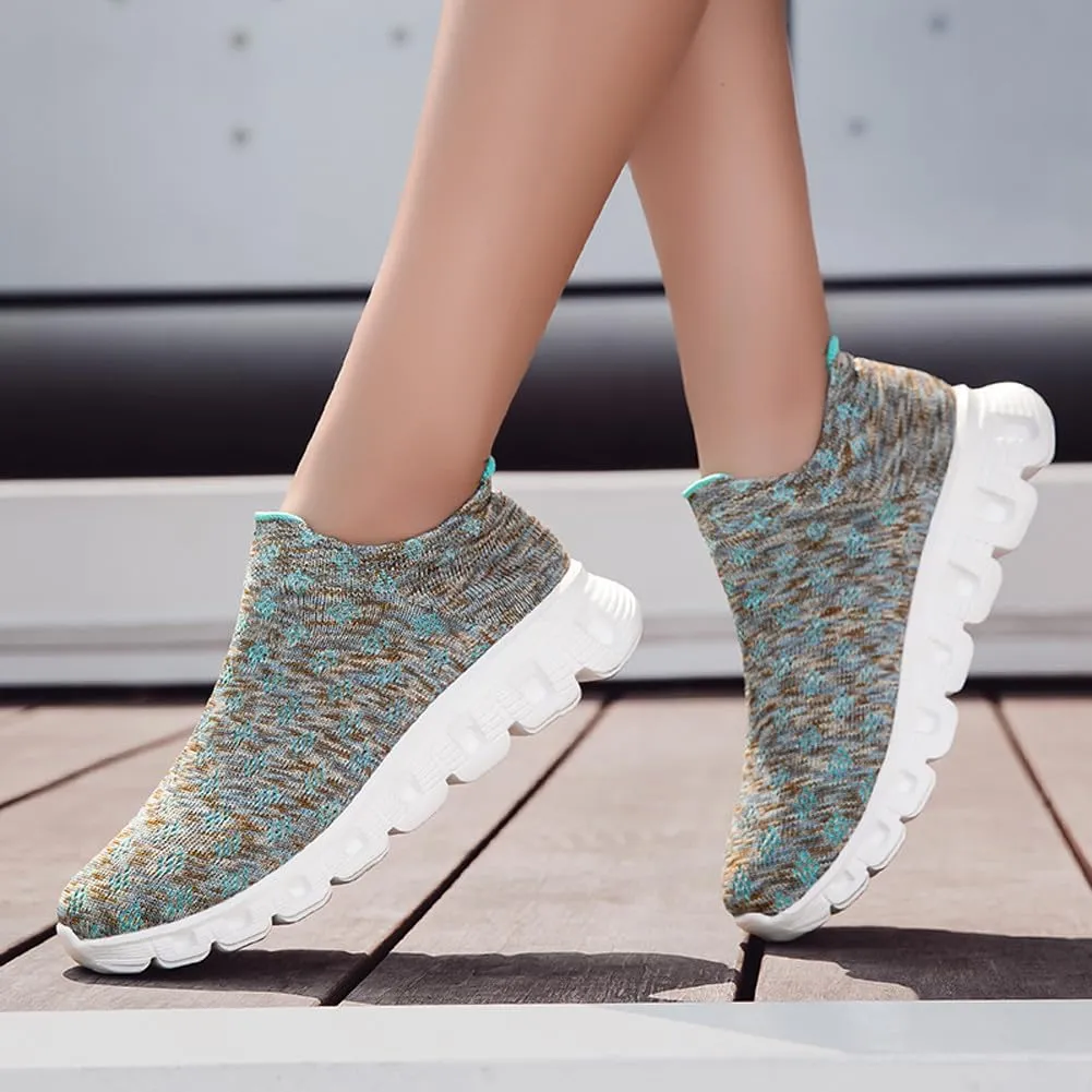 Unisex Lightweight Silp On Soft Mesh Sock Sneakers Breathable Fitness Gym Walking Shoes