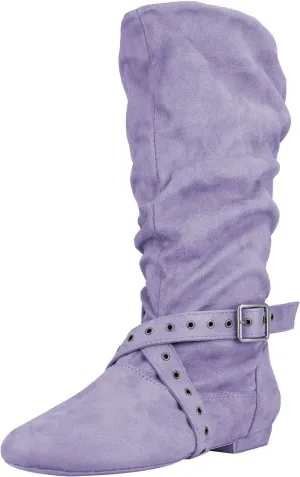 Urban Step Dance Line Shoes Suede Sole Boot Step Women Latin Dance Boots Salsa Shoe Long Warm Up Line Shoes West Coast Swing Dance Boots