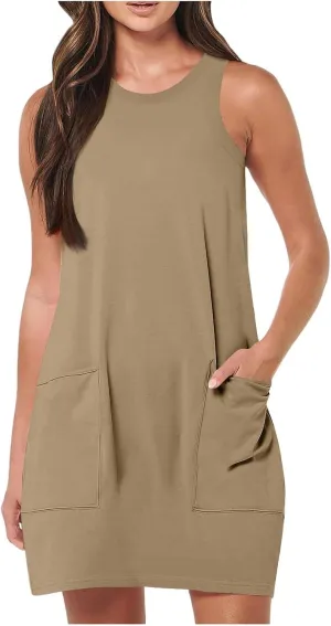Vacation Casual Beach Sundresses for Women Solid Color Tank Micro 2025 Summer Sundresses Going Out Spring Sexy Summer