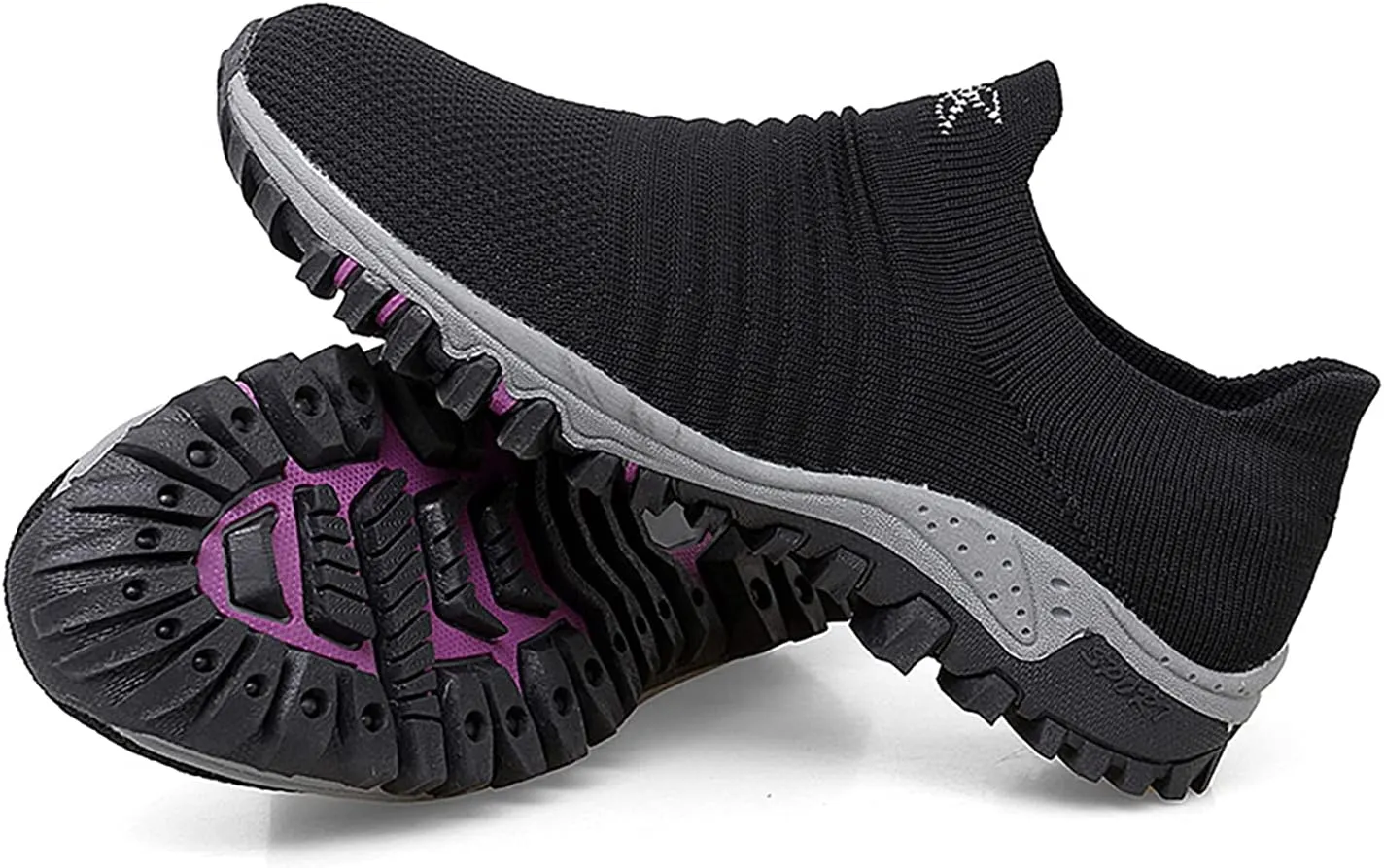 varskarc Women's Walking Shoes Slip on Sock Sneakers Non-Slip Breathe Running Shoes Lightweight Comfortable Casual Athletic Shoes