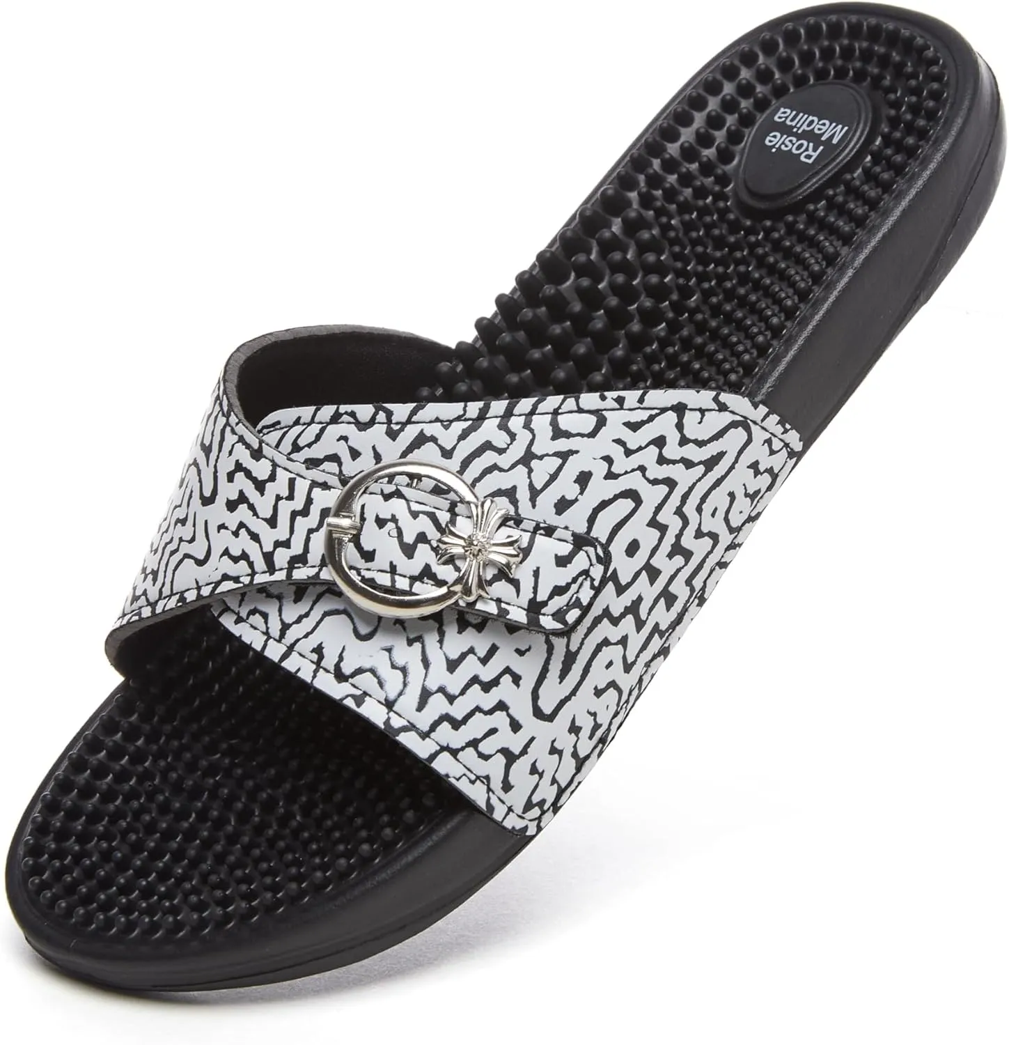 Vegan Leather Reflexology Massage Sandals - Indoor Sandals