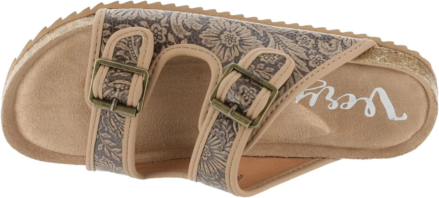 Very G Womens Berry 4 Fashion Slide Sandal