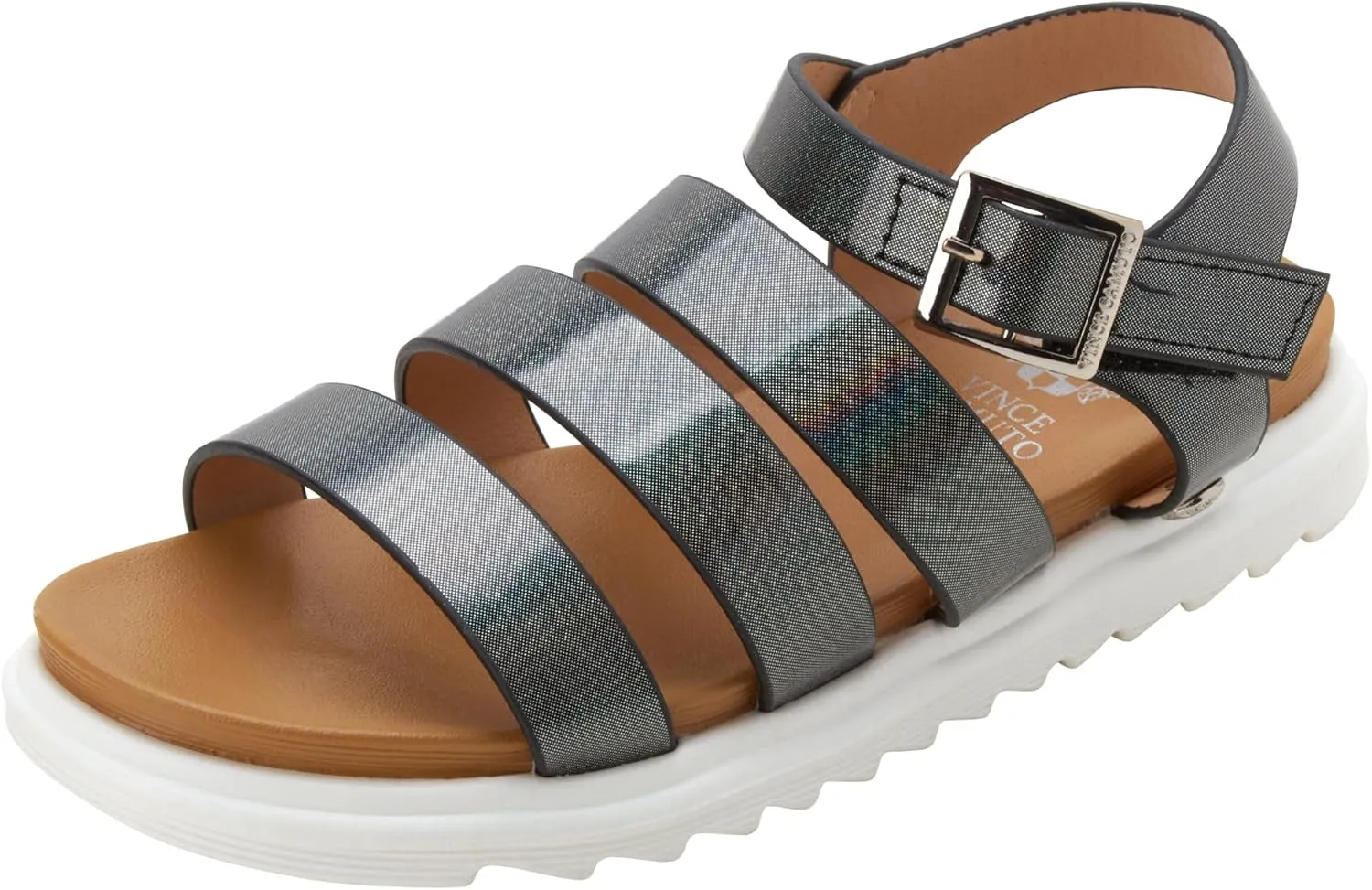 Vince Camuto Girls' Sandals - Open Toe Summer Dress Shoes Strappy Platform Sandals with Adjustable Ankle Strap