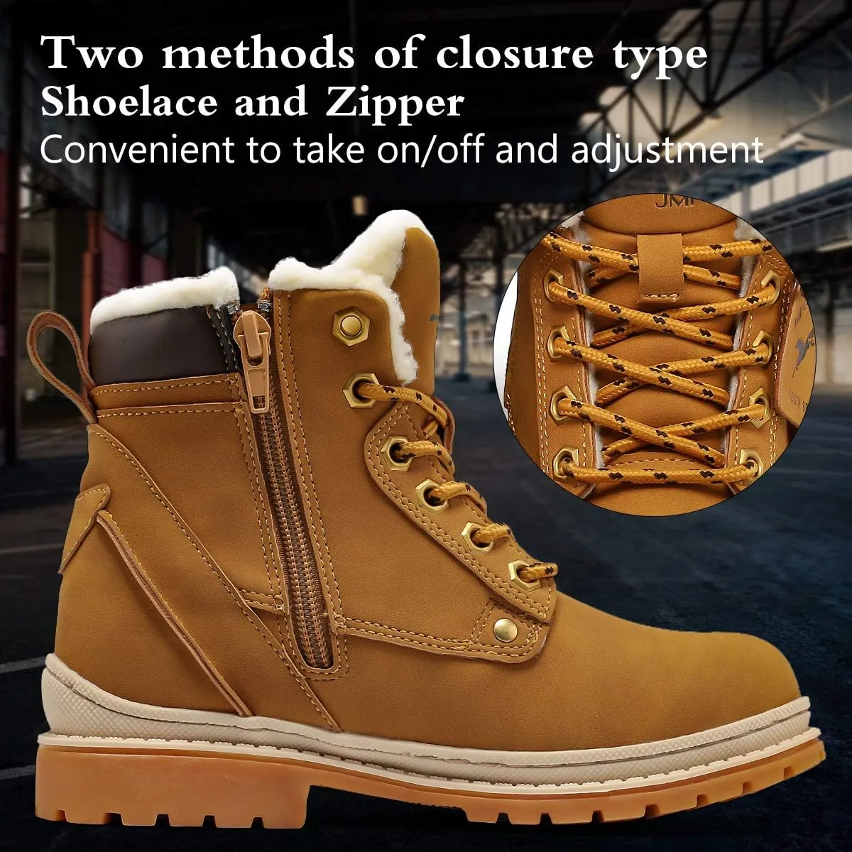 VITUOFLY Boys Hiking Boots Kids Hiking Shoes Girls Outdoor Warm Winter Snow Boots Adventure Trekking Shoes Anti-skid Sneakers Steel Buckle Durable Comfortable