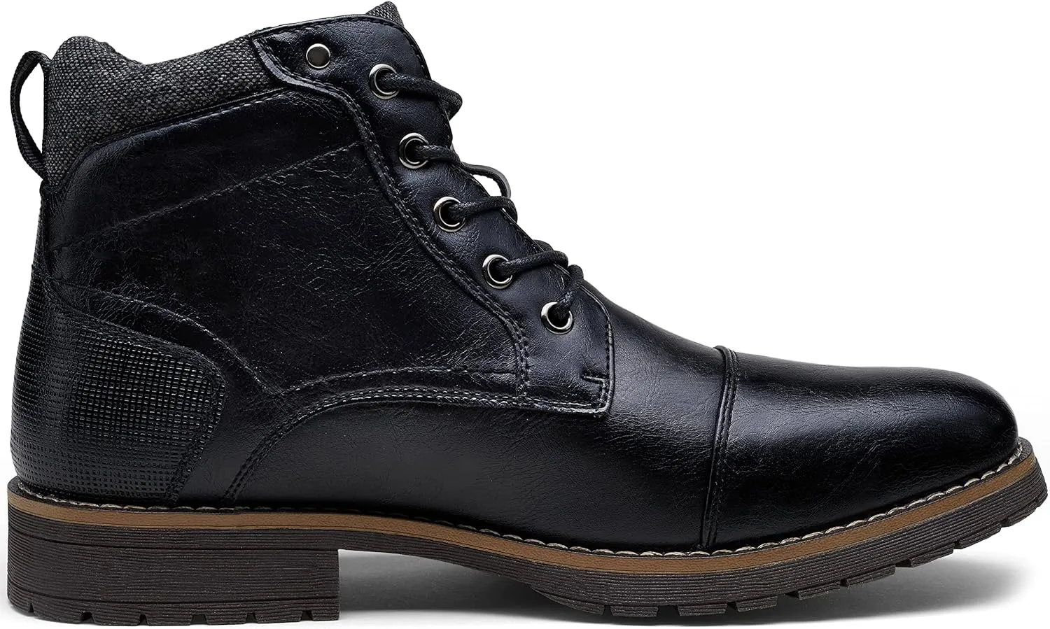 Vostey Men's Boots Boots for Men Casual Boots Motorcycle Combat Ankle Dress Boots Mens