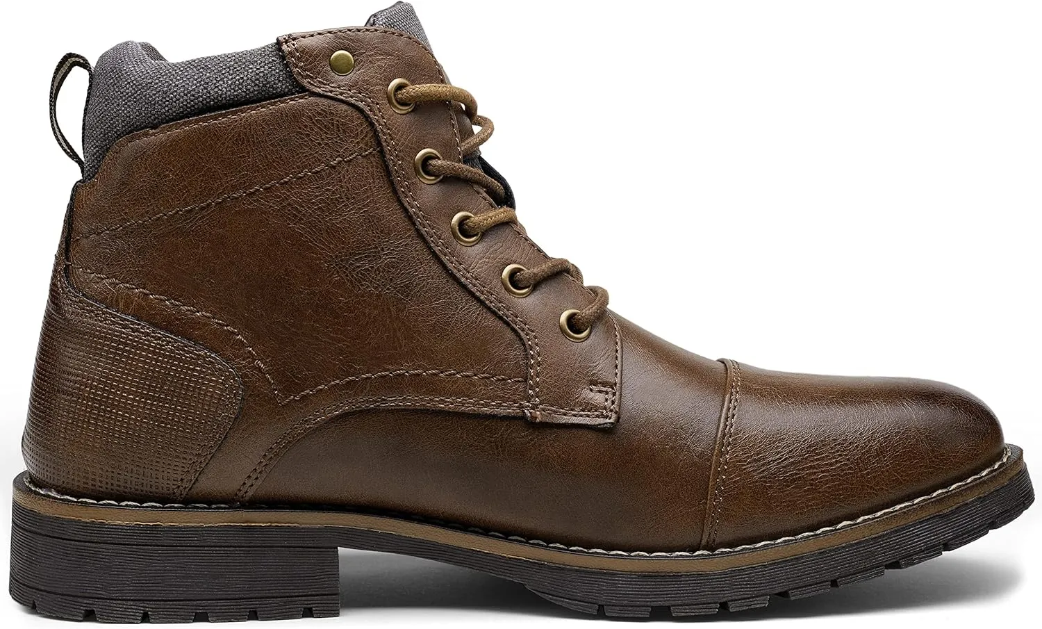 Vostey Men's Boots Boots for Men Casual Boots Motorcycle Combat Ankle Dress Boots Mens