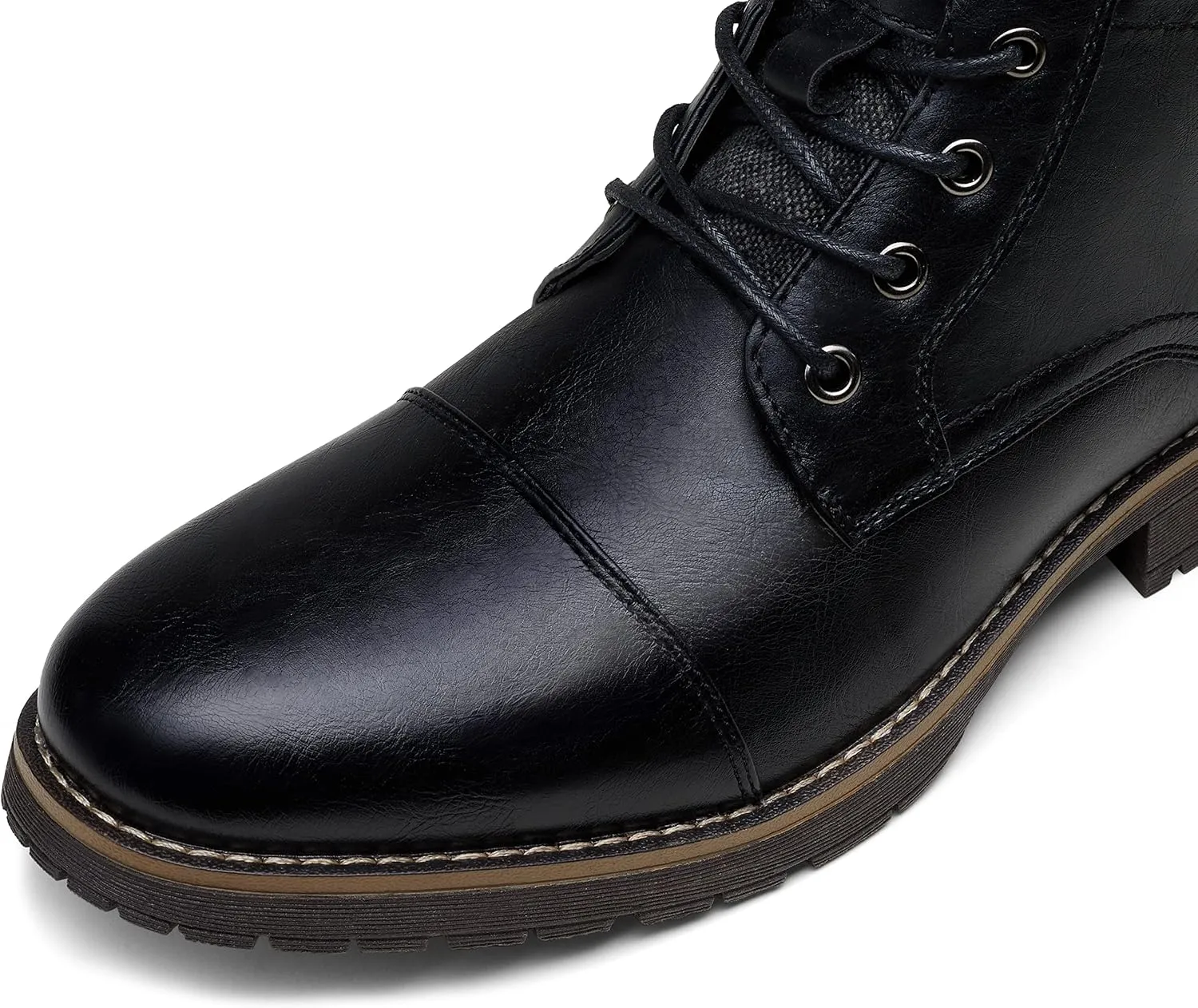 Vostey Men's Boots Boots for Men Casual Boots Motorcycle Combat Ankle Dress Boots Mens