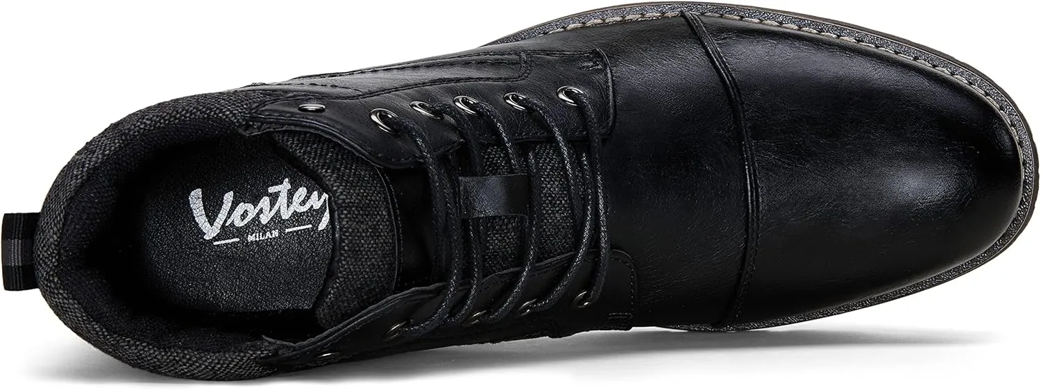 Vostey Men's Boots Boots for Men Casual Boots Motorcycle Combat Ankle Dress Boots Mens