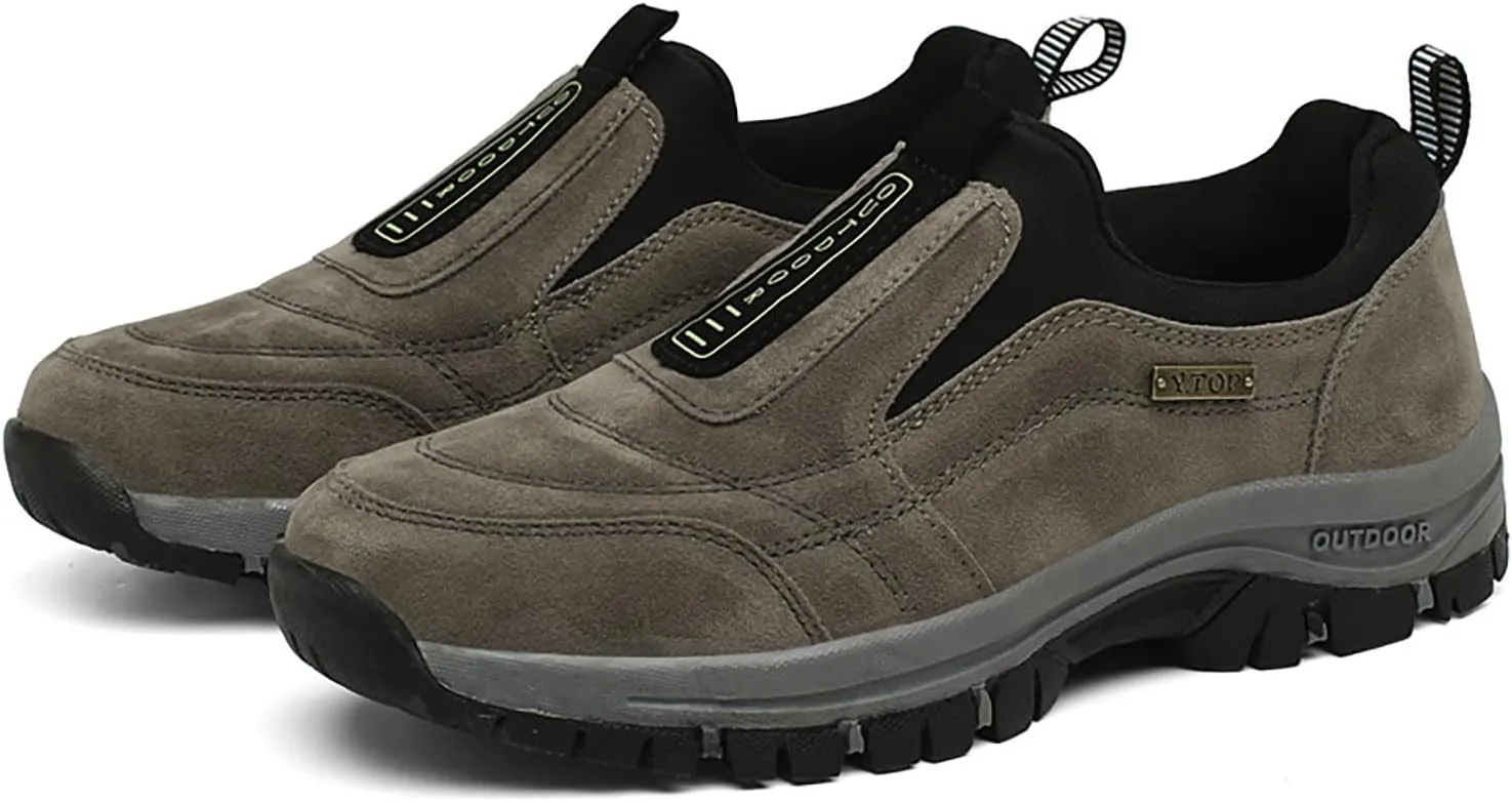 Walking Shoes For Men Slip-On Loafer Trekking Shoes Work Sneakers Waterproof Sneakers Hiking Sneakers Work Shoes