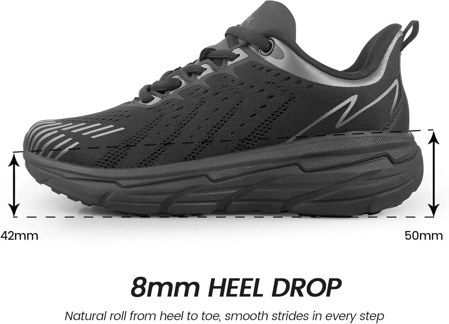 Walking Shoes for Women- Lightweight, Slip On, Breathable Sneakers for Running, Walking, Jogging, Gym