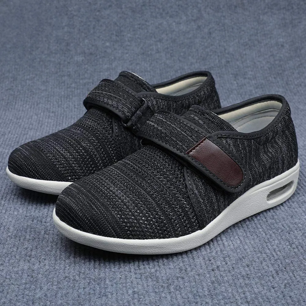 W&LESVAGO Breathable Lightweight Adjustable Diabetic Shoes Wide Width Air Cushion Walking Sneakers for Women Swollen Feet