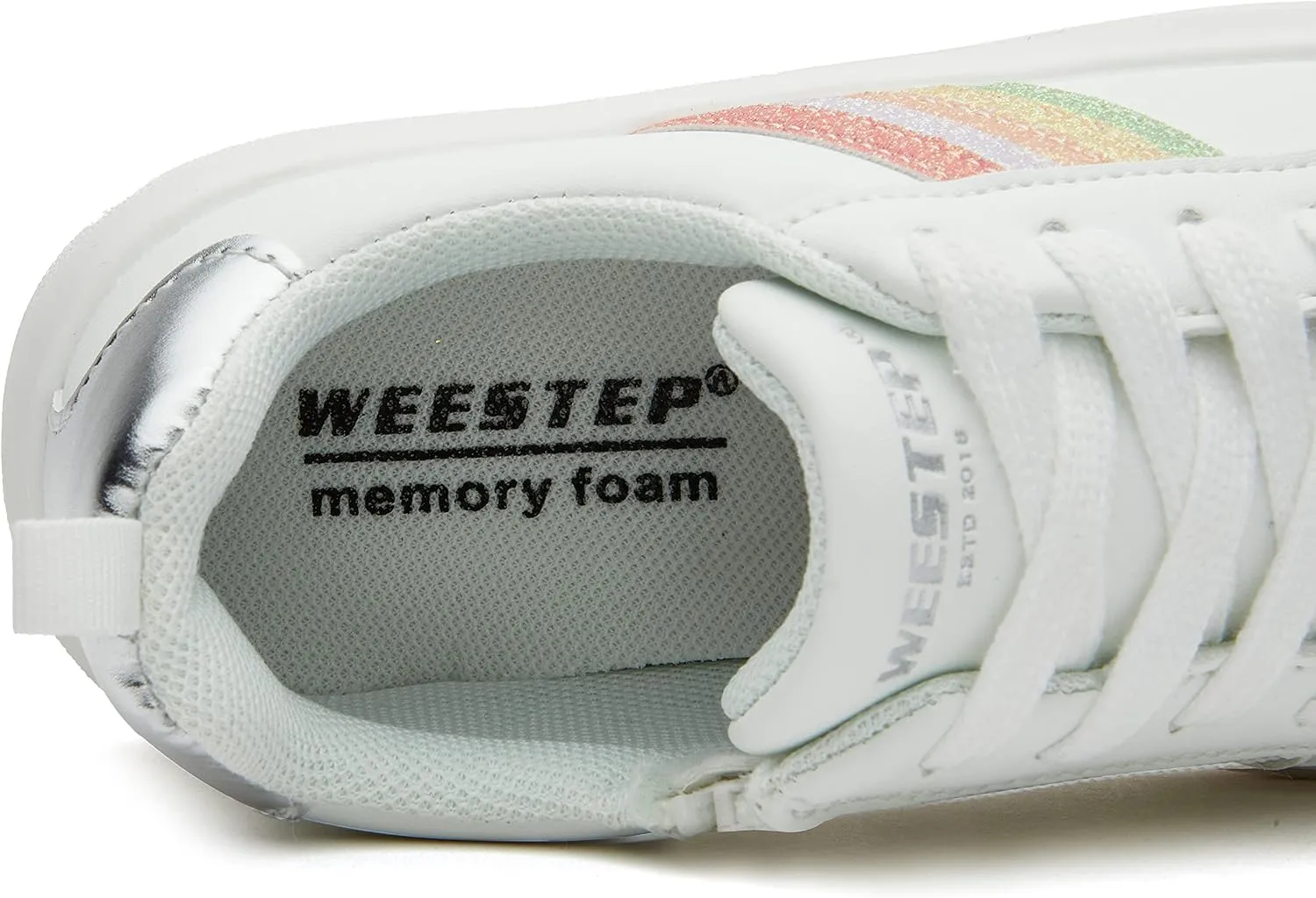 Weestep Girls Casual Slip On Comfort Fashion Sneaker Glitter Shoes for Toddler and Little Kid