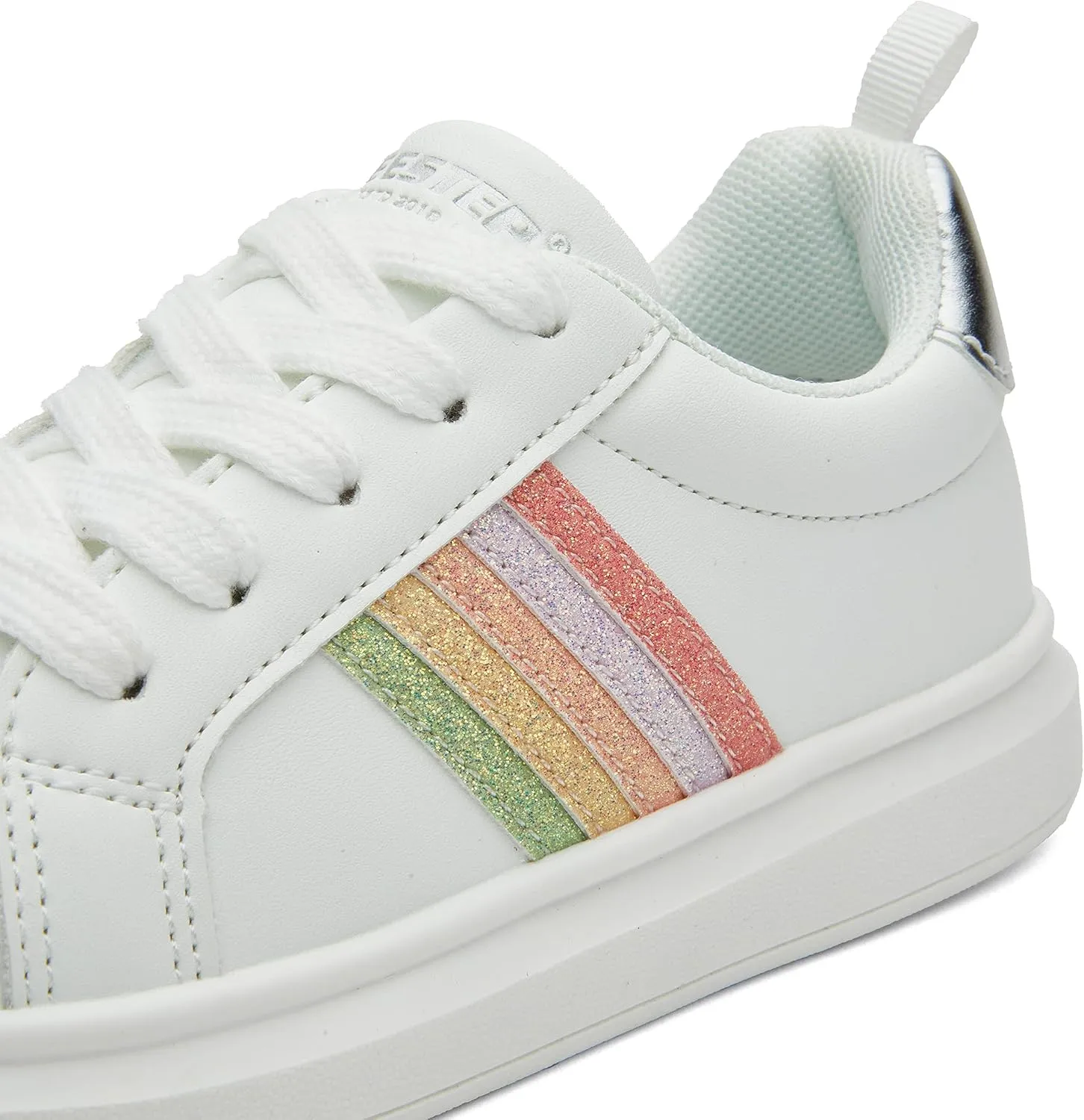 Weestep Girls Casual Slip On Comfort Fashion Sneaker Glitter Shoes for Toddler and Little Kid