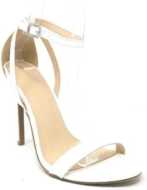 Wild Diva Women's Tampa-07 Round Toe Ankle Strap Stiletto High Heel Sandals