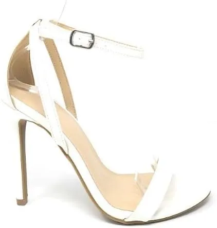 Wild Diva Women's Tampa-07 Round Toe Ankle Strap Stiletto High Heel Sandals