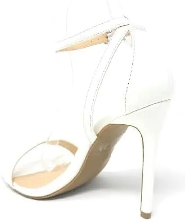 Wild Diva Women's Tampa-07 Round Toe Ankle Strap Stiletto High Heel Sandals