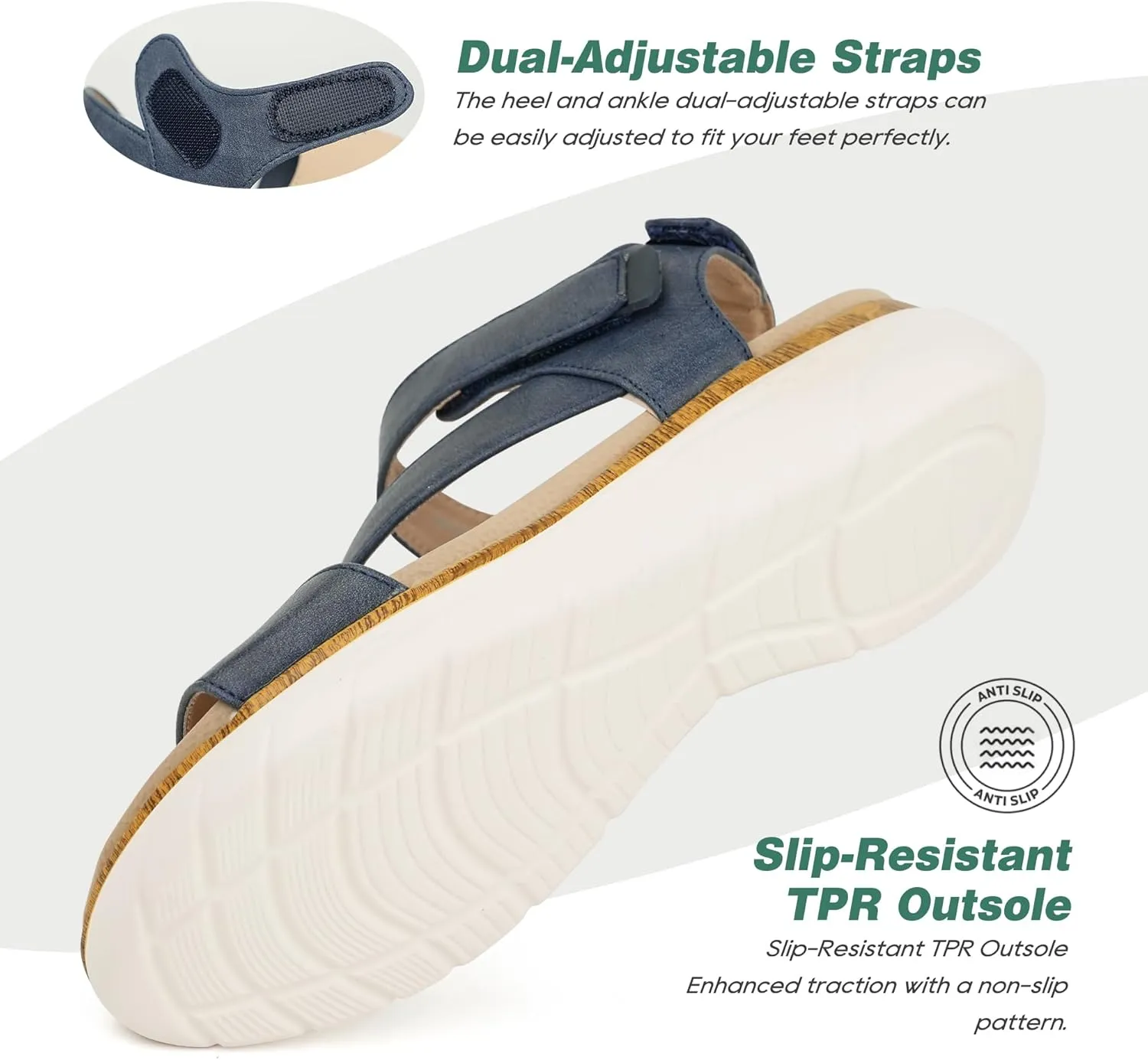 Women Arch Support Sandals Orthotic Comfortable Walking Sandals