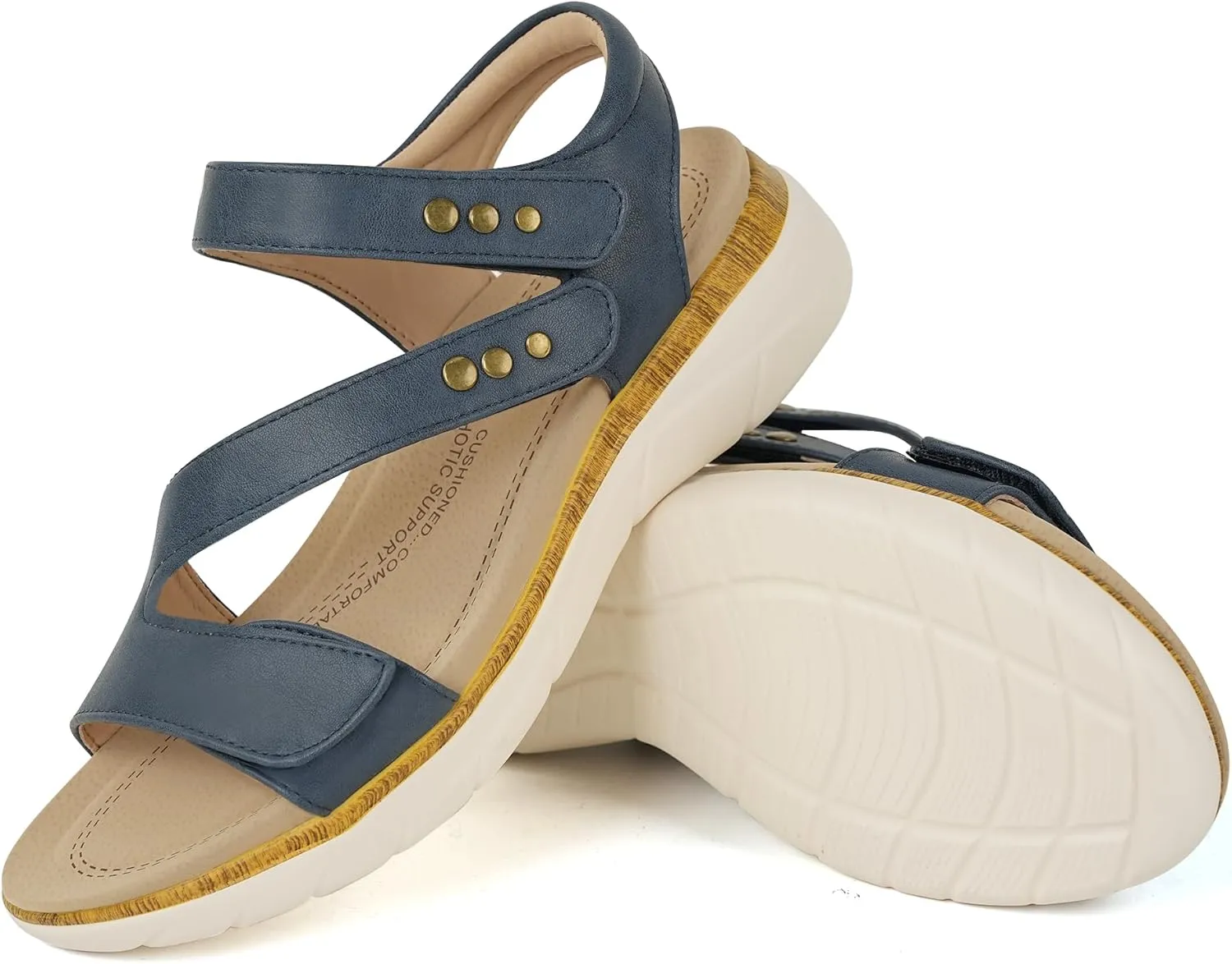 Women Comfortable Arch Support Sandals Cushioned Walking Sandals