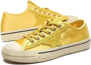 Women Y2K Retro Sneakers, Girls Vintage Kawaii Streetwear, Luxurious Satin Silk Texture Candy Color Shoes Sweet Cool Style