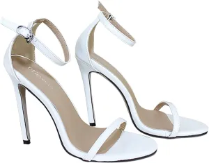 Womens Ankle Straps Stiletto Sandals Fashion Pointed Toe Buckle Open Toe Super High Heel Shoes Sexy Comfortable Casual All-Match Sandalias