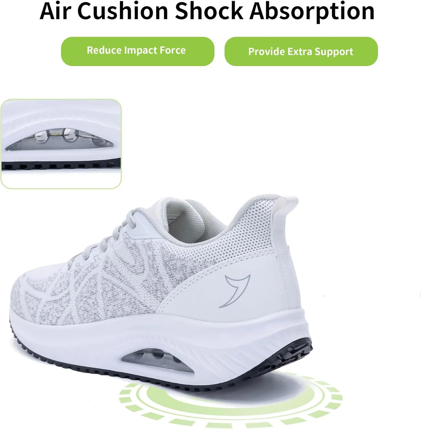 Women's Arch Support Walking Shoes Orthotic Tennis Comfortable Fashion Sneakers for Plantar Fasciitis Pain Relief All Day Standing US 6-11