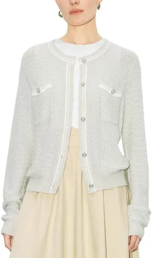Womens Cardigan Sweaters 2025 Spring Long Sleeve Button Down Open Front Knitted Jackets