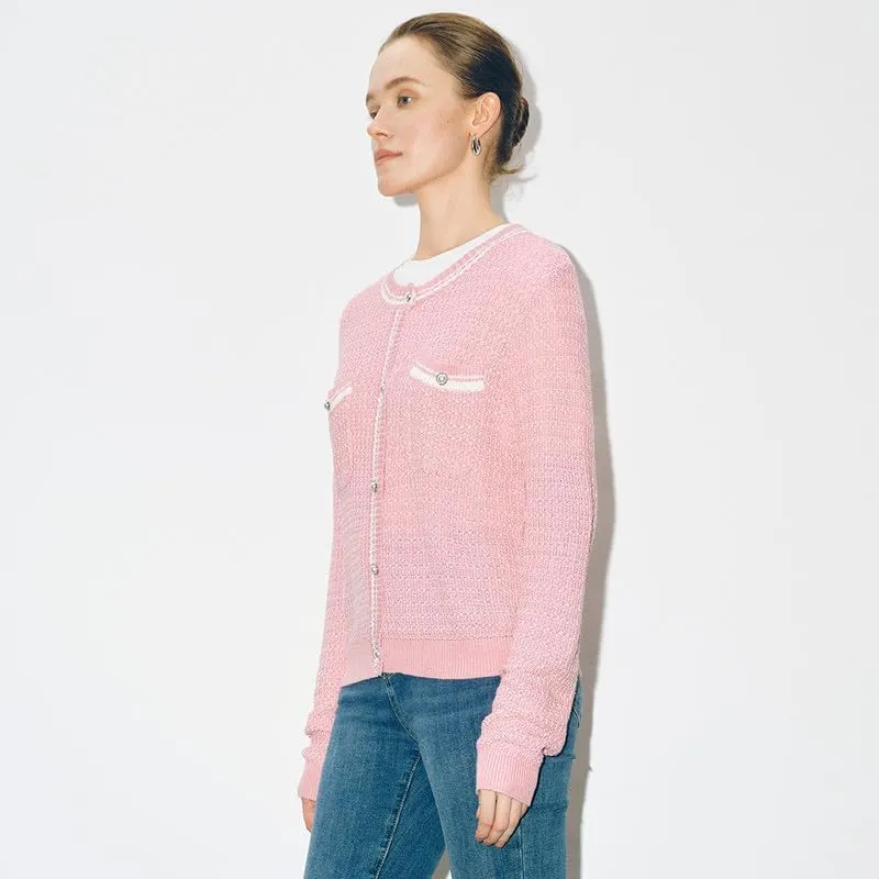 Womens Cardigan Sweaters 2025 Spring Long Sleeve Button Down Open Front Knitted Jackets