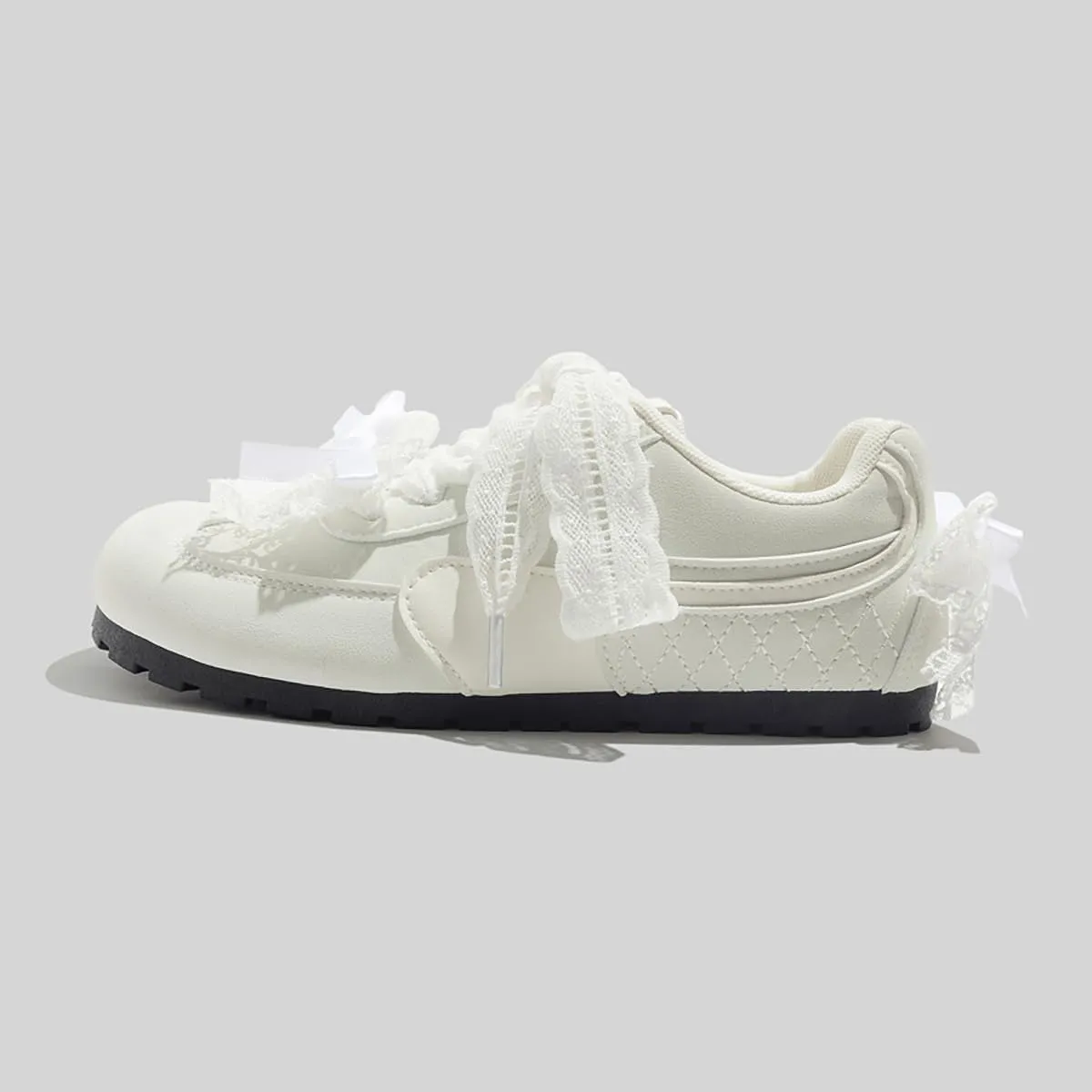 Women's Dexun Shoes Fashion Y2K Bow Decoration Cute Lightweight Shoes Casual Breathable Lace Sneakers