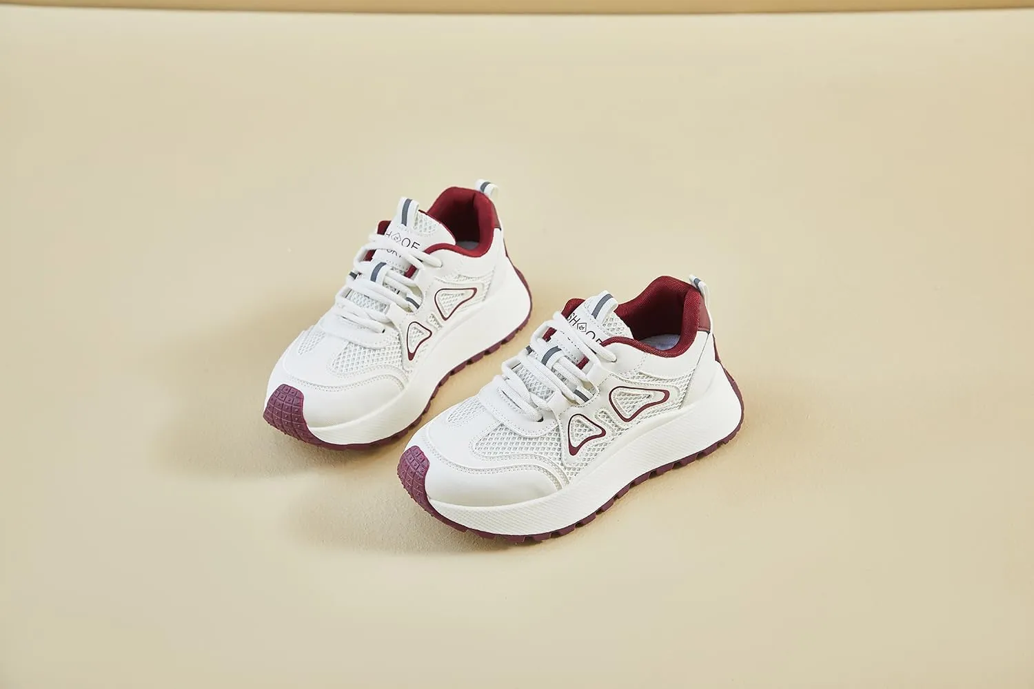 Women's Fashion Breathable Mesh Platform Sneakers College Girls Campus Walking Shoes