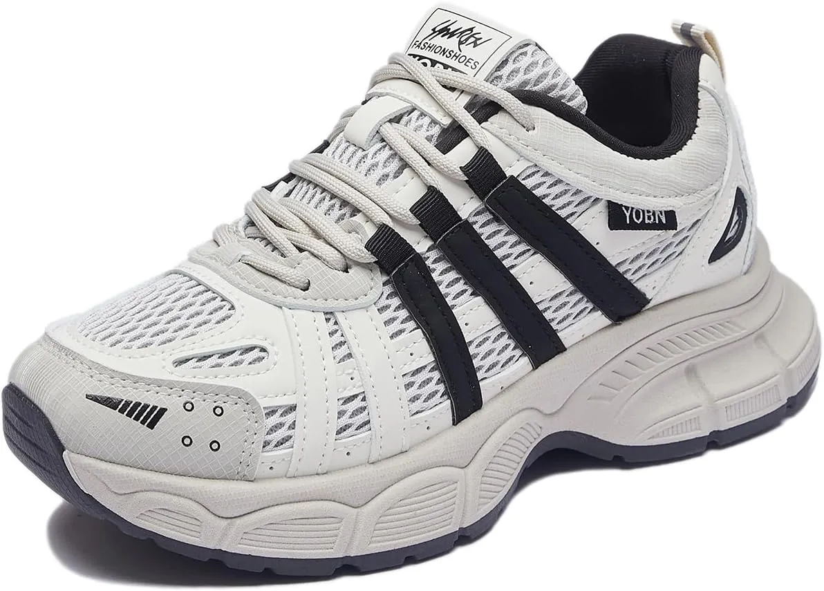 Women's Fashion Platform Sneakers Y2K Comfort Lightweight Breathable Walking Shoes Casual Sport Work Workout