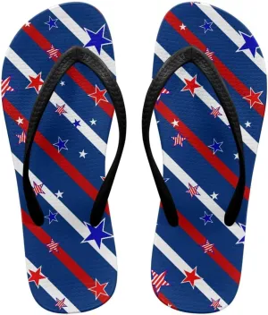 Women's Flip Flops Casual Thong Sandals Slip-On Slides, Shower Shoes with Cushioned Footbed for Walking, Daily Wear