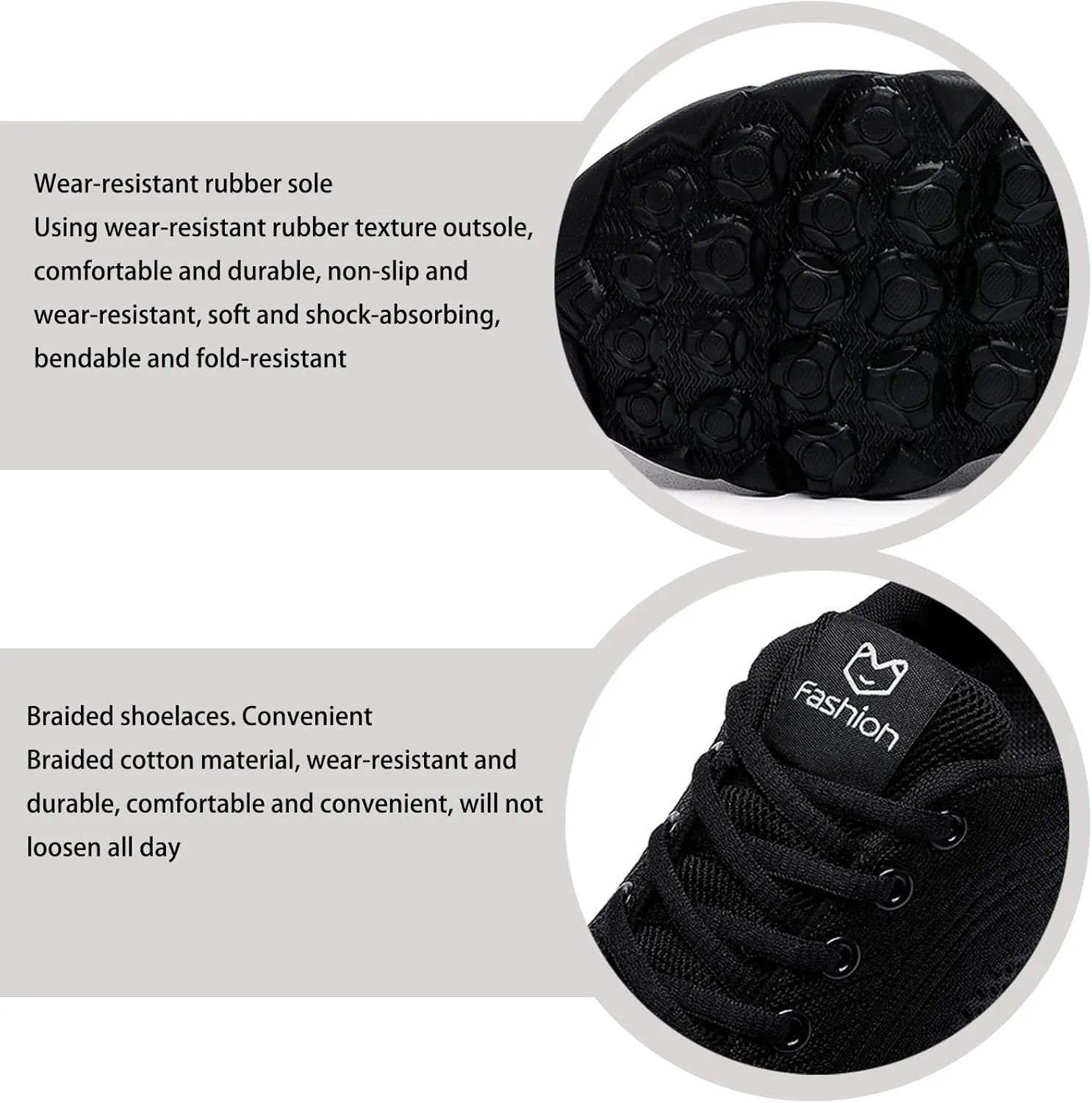 Women's Knitted Elastic Soft Sole Walking Fashion Sneakers Comfortable Round Toe Breathable Non-Slip Orthopedic Lace-Up Sports Training Tennis Shoes