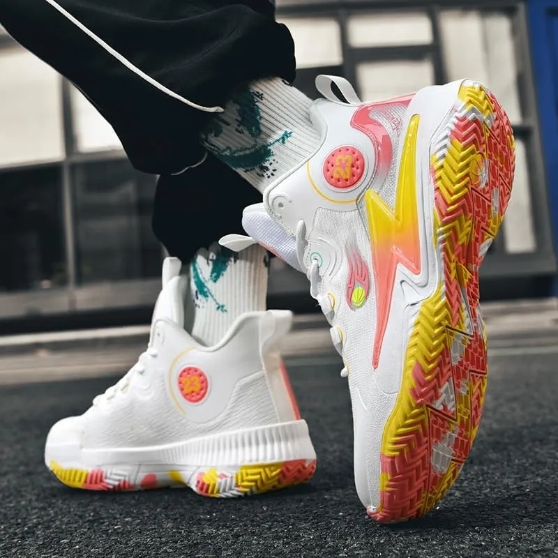 Womens Mens Basketball Shoes Breathable Non Slip Running Athletic Cushion Sports Shoes Fashion Outdoor Sneakers