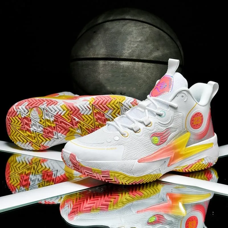 Womens Mens Basketball Shoes Breathable Non Slip Running Athletic Cushion Sports Shoes Fashion Outdoor Sneakers