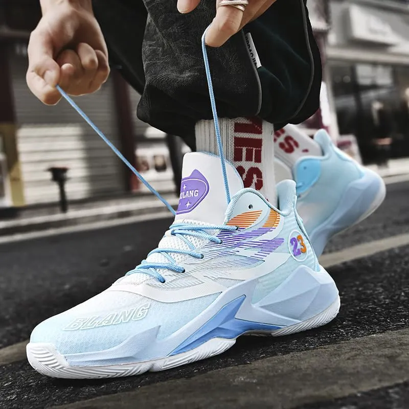 Womens Mens Basketball Shoes High Top Fashion Breathable Sneakers Lace Up Sport Volleyball Outdoor Non Slip Shoe
