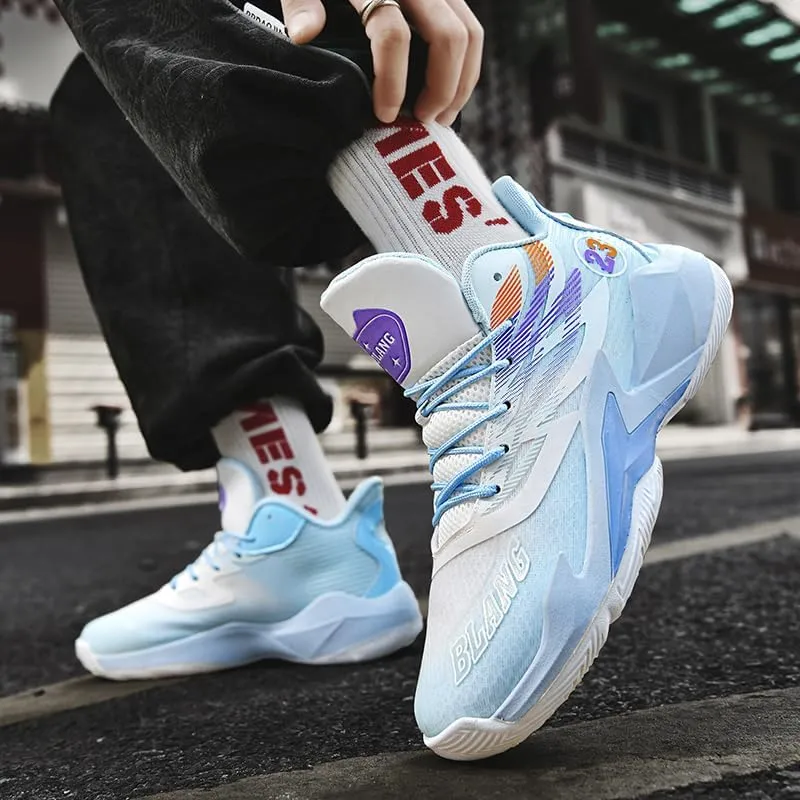 Womens Mens Basketball Shoes High Top Fashion Breathable Sneakers Lace Up Sport Volleyball Outdoor Non Slip Shoe