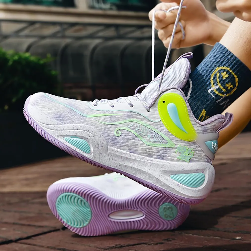 Womens Mens Basketball Shoes High Top Fashion Volleyball Sneakers Breathable Lace Up Non Slip Sport Outdoor Shoe for Unisex