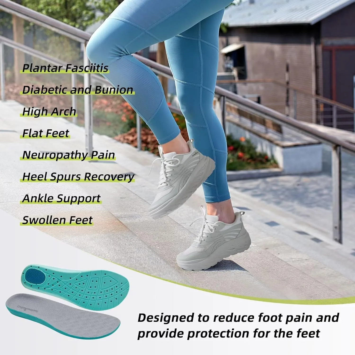 Women's Orthopedic Diabetic Wide Running Shoes: Comfortable Casual Arch Support Plantar Fasciitis Sports Sneakers, Orthotic Swollen Feet Work Tennis Walking Shoes for Ankle and Heel Pain Relief