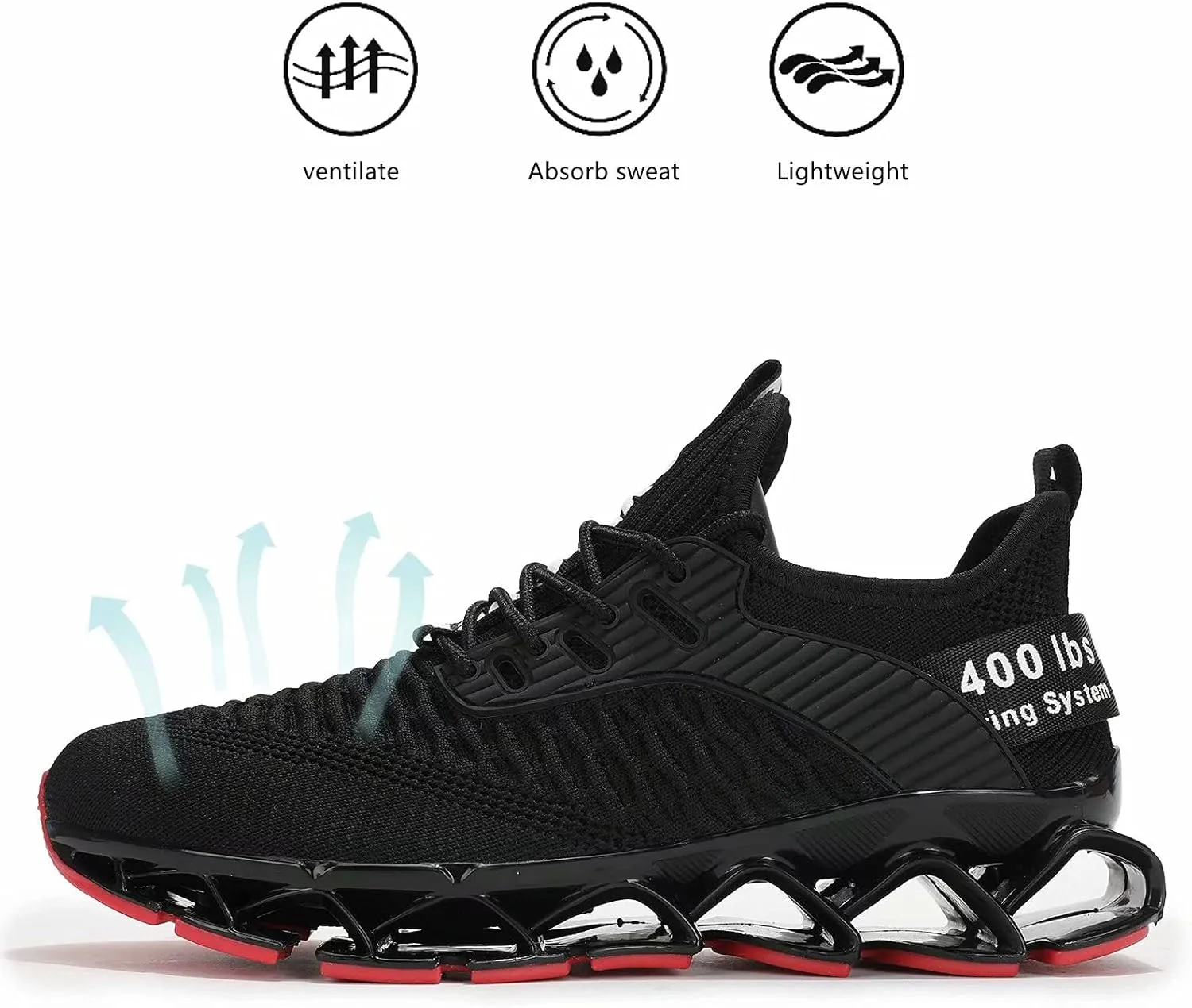 Womens Running Shoes Blade Tennis Walking Fashion Sneakers Breathable Non Slip Gym Sports Work Trainers