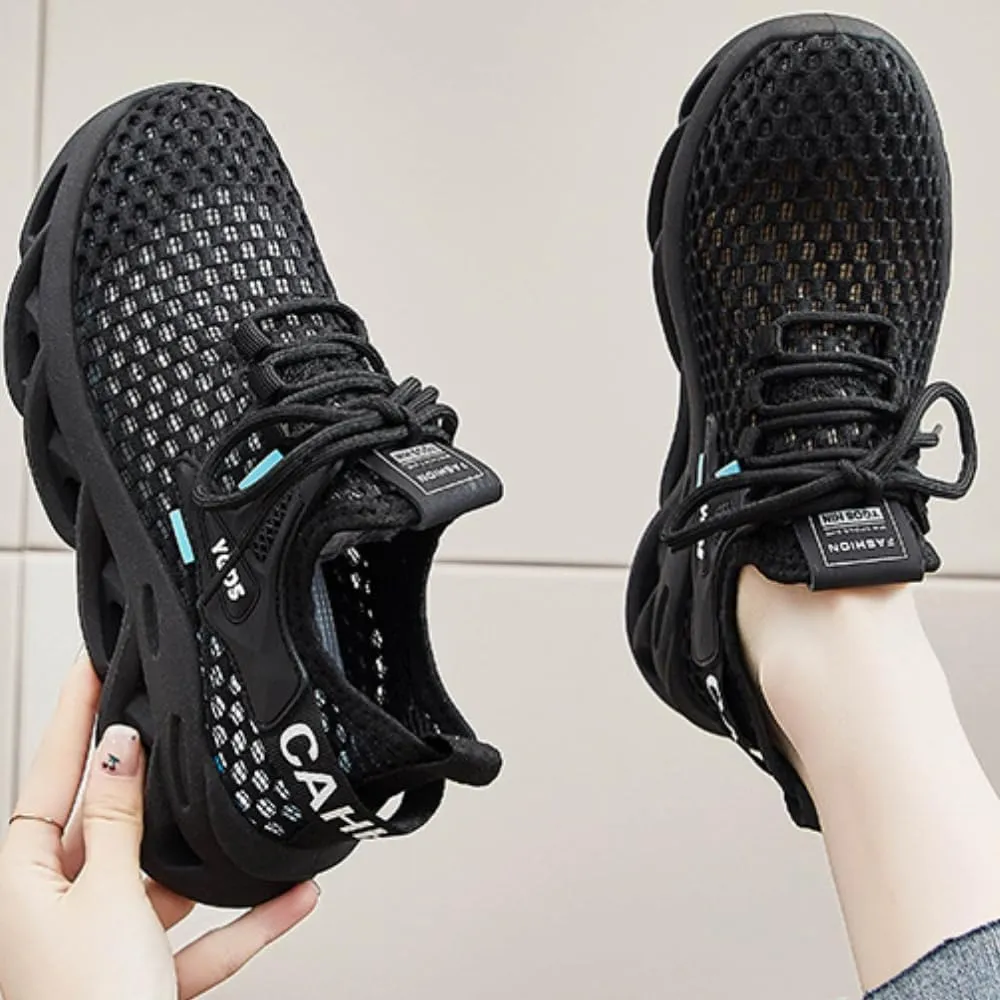 Women's Running Shoes Breathable Knit Mesh Sneakers Lightweight Comfortable Sport Shoes for Running Walking Gym