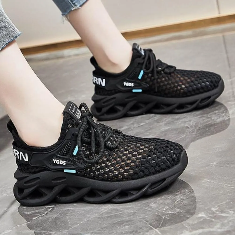 Women's Running Shoes Breathable Knit Mesh Sneakers Lightweight Comfortable Sport Shoes for Running Walking Gym