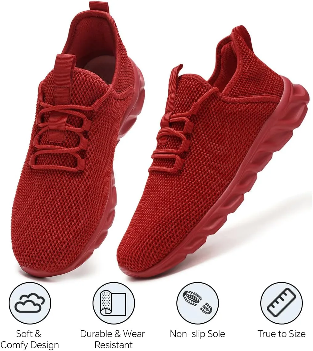 Womens Running Shoes Casual Slip on Breathable Lightweight Walking Tennis Sneakers Comfortable Fashion Athletic Sports Gym Trainers