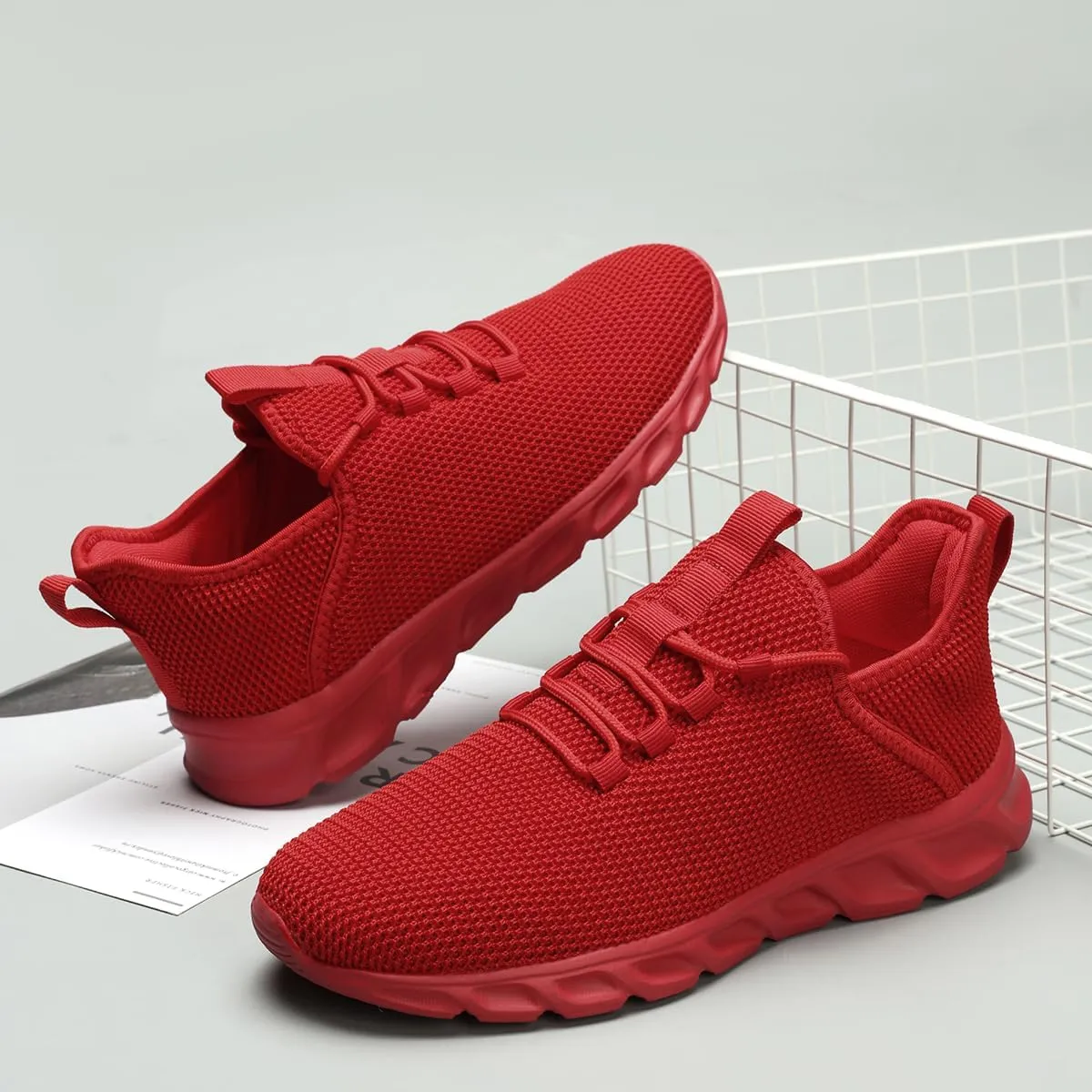 Womens Running Shoes Casual Slip on Breathable Lightweight Walking Tennis Sneakers Comfortable Fashion Athletic Sports Gym Trainers