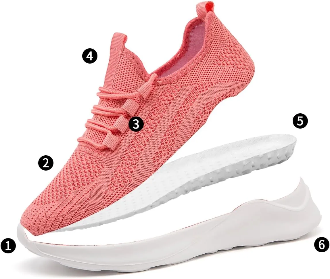 Womens Running Shoes Lightweight Comfortable Walking Fashion Gym Sneakers Non Slip Workout Tennis Shoes