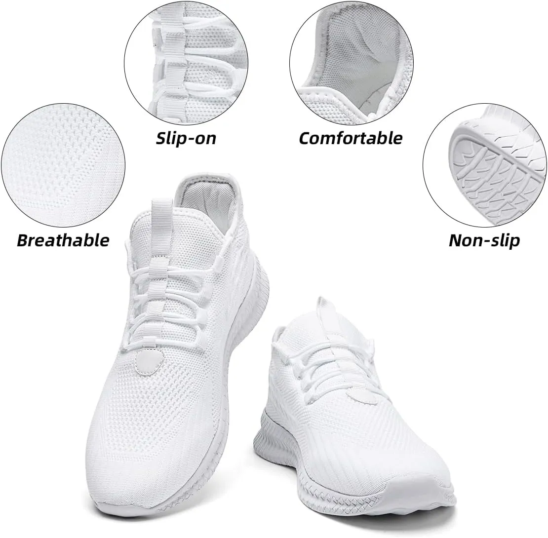 Womens Slip On Walking Shoes Ultra Light Breathable Running Comfortable Casual Fashion Sneakers Mesh Gym Workout Sports